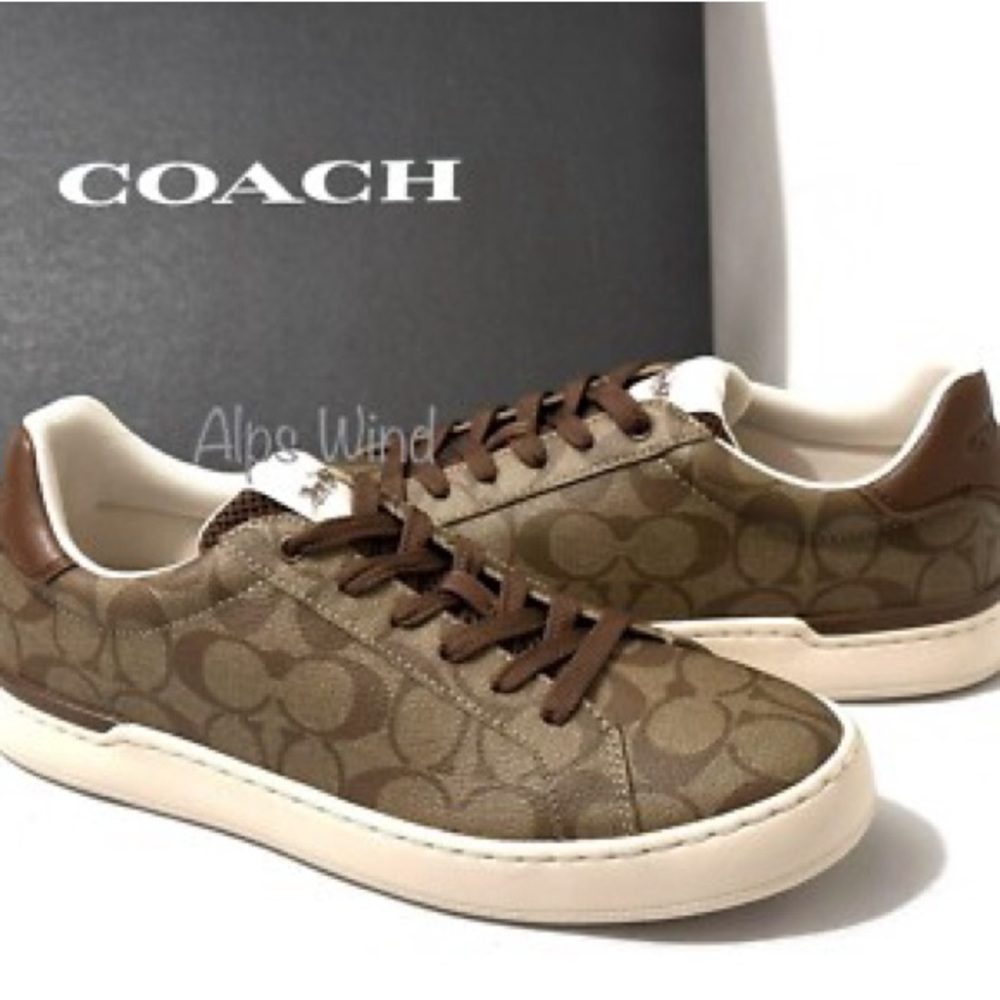 Coach Brown Monogram Sneaker.